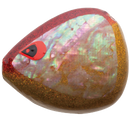 AIYA BALL WHITE ABALONE ORANGE GLITTER