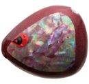 AIYA BALL WHITE ABALONE RED GLITTER