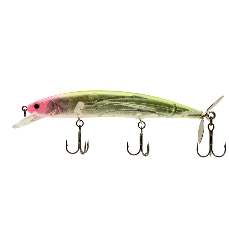 fish call company lures HU-MINNOW 111FS #252 Cold Clear Shad 90 Degree Flush Mount kingfish and other similar Size:#2/0 - 10 Pack Subcategory:Spincast Reels