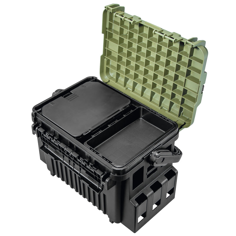 gun tackle box Meiho Run Case lid storage Box Versus VS-7055N Green