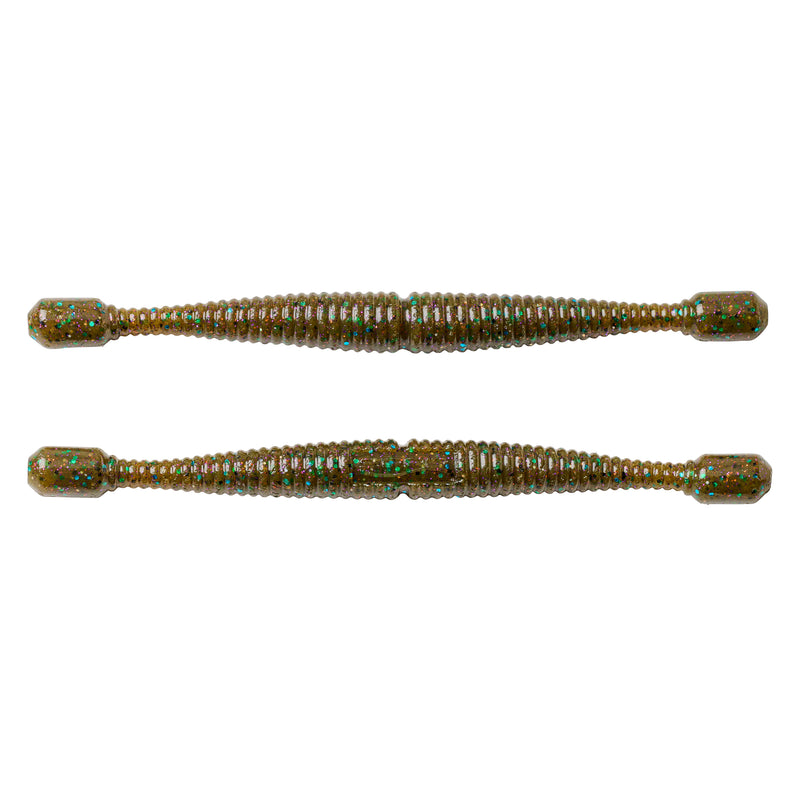 blue worm with green speckles fishing lure WACKY SNACK 5.25" – SPRO Sports Professionals