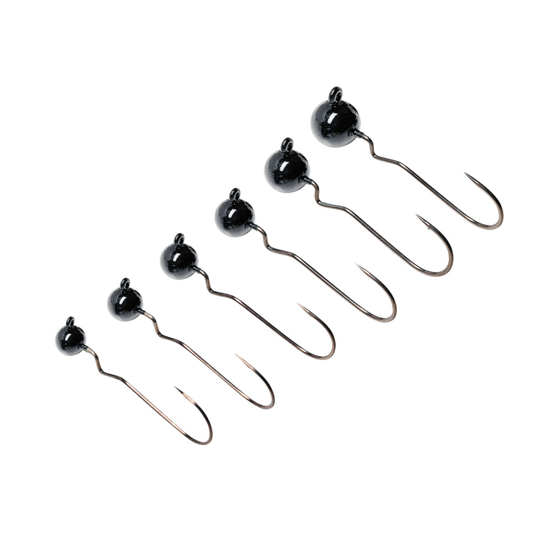 best rod and reel for shaky head fishing SPRO Skip Gap Round Shakey Head Black 1/4 oz 3/0