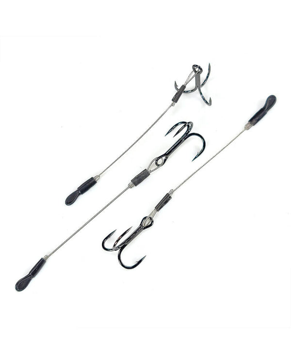 Gamakatsu 13NS Treble Hooks – Black, 10 Pack, Sizes 2, 4, 6, 8, 10 – Drilling Hooks