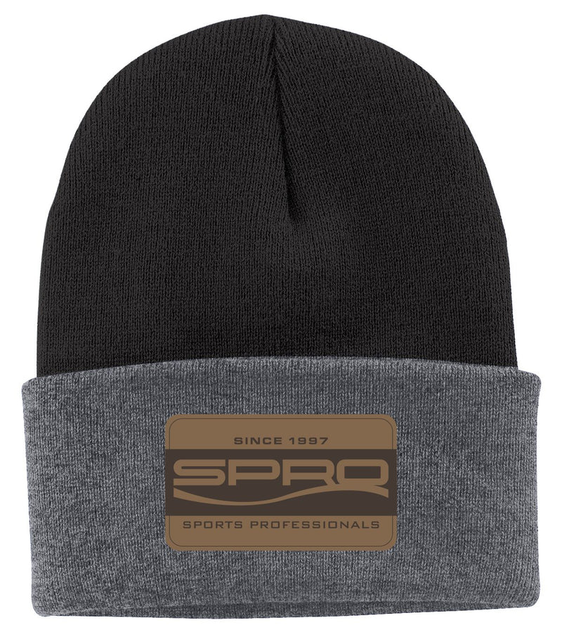 SPRO BEANIE BLACK WITH PATCH