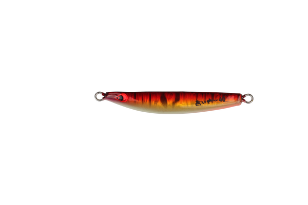 AIYA JIG MINI RED GOLD GLOWING BELLY TAIL ORANGE GLOWING