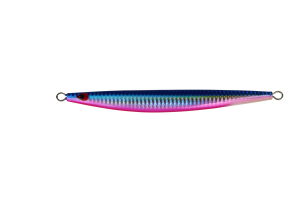 AIYA SEMI LONG JIG BLUE PINK TAIL GLOWING