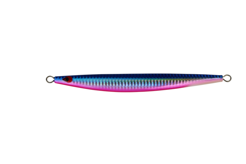 AIYA SEMI LONG JIG BLUE PINK TAIL GLOWING