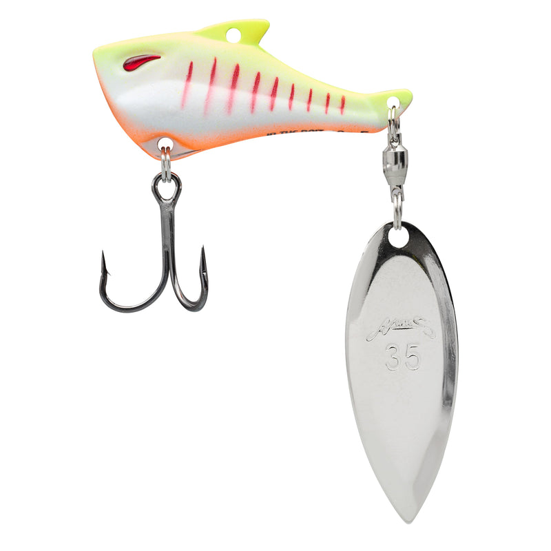 bass buster fishing lure Nories In The Bait Tailspin Buster White 5/8