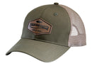 *SPRO HAT LEATHER PATCH GREEN BROWN