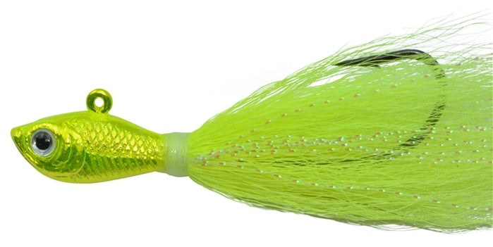 BUCKTAIL JIG CHROME CHARTREUSE