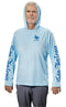 SEA FALCON SUN HOODIE LIGHT BLUE