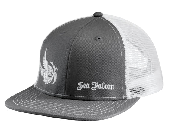 SEA FALCON PROMO HAT GRAY + WHITE