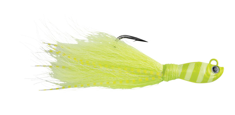 POWER BUCKTAIL ZEBRA CRAZY CHARTREUSE