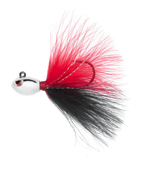 RKSTAR STEELHEAD JIG RED/BLACK/WITE