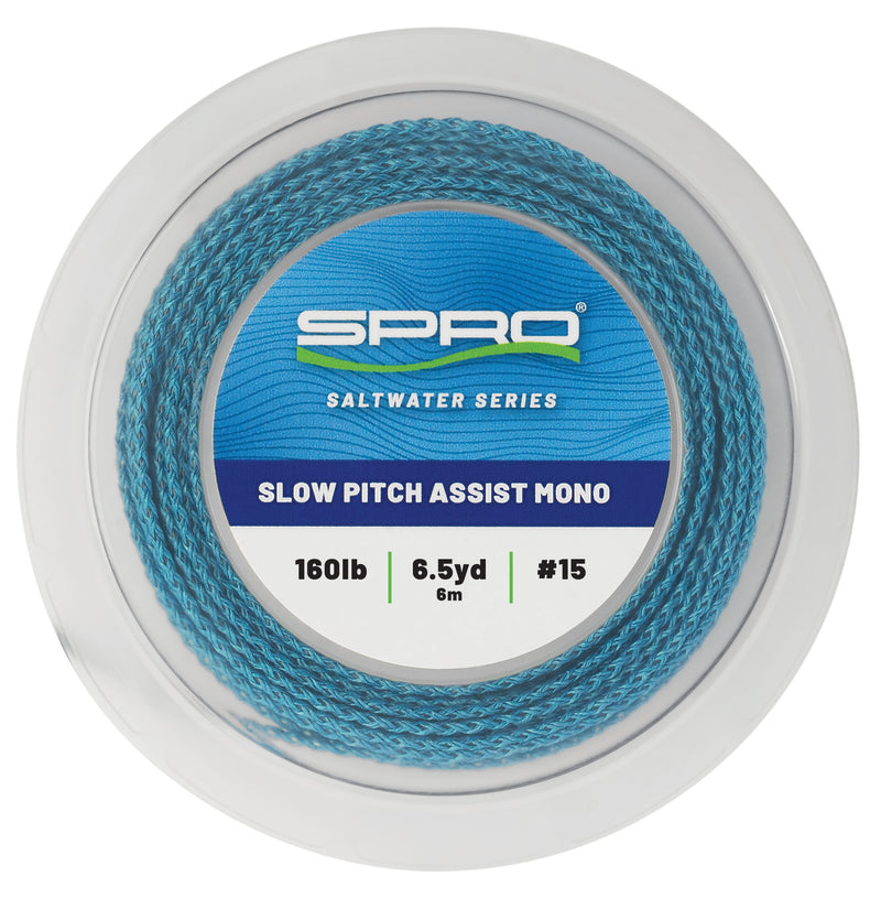 Spro Fishing Sspamn-160abl6 Slow Pitch Assist Mono 160lbs 6m/6.5y Attract Blue