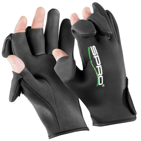 spro freestyle handschuhe Spro Wicked Weather Slit Finger Gloves Gray MD