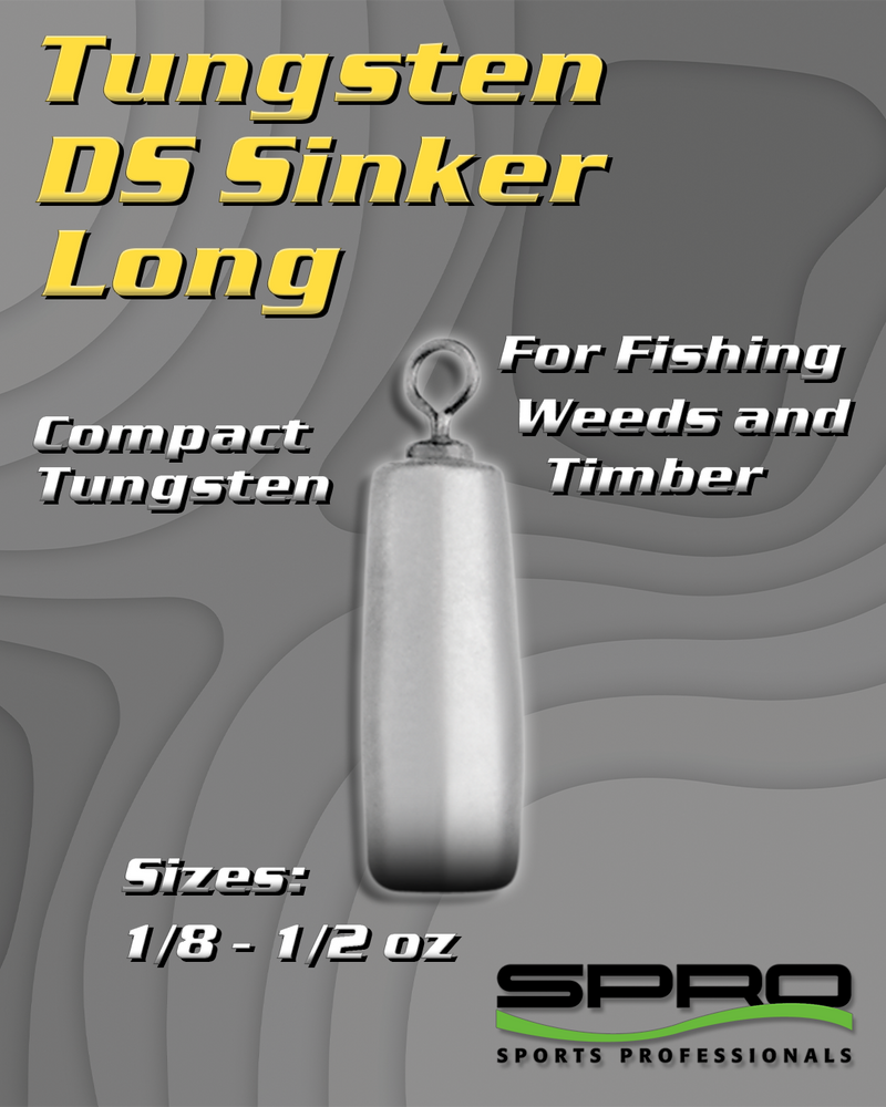 Spro Tungsten Drop Shot Sinker Long 3/16 oz