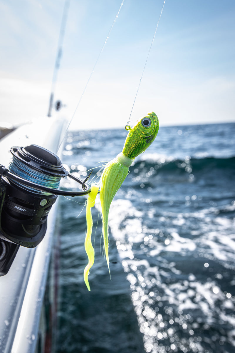 BUCKTAIL JIG CHROME CHARTREUSE